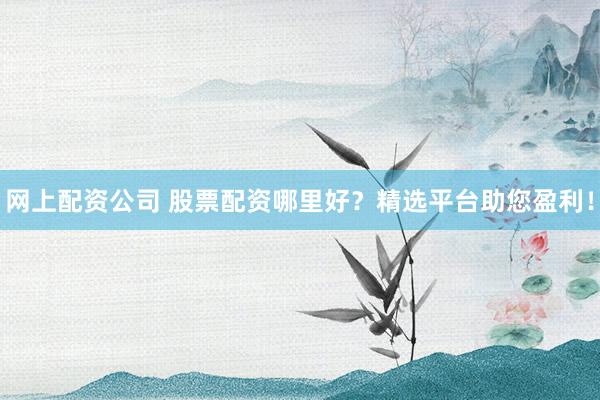 网上配资公司 股票配资哪里好？精选平台助您盈利！