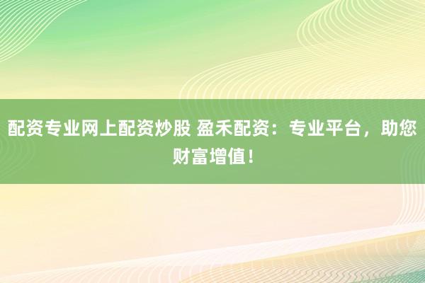 配资专业网上配资炒股 盈禾配资：专业平台，助您财富增值！