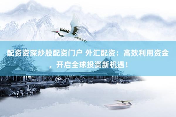 配资资深炒股配资门户 外汇配资：高效利用资金，开启全球投资新机遇！