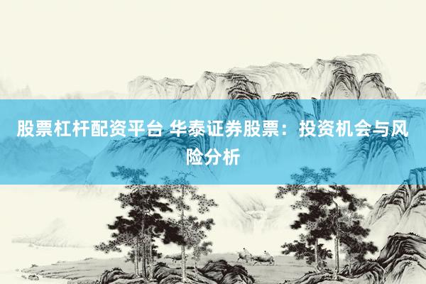 股票杠杆配资平台 华泰证券股票：投资机会与风险分析