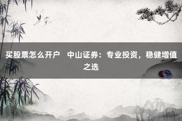 买股票怎么开户 中山证券:专业投资,稳健增值之选